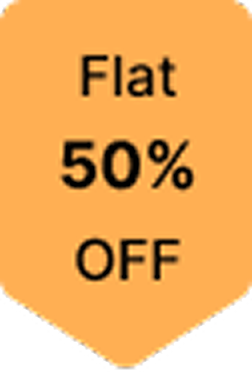 Flat 50% OFF