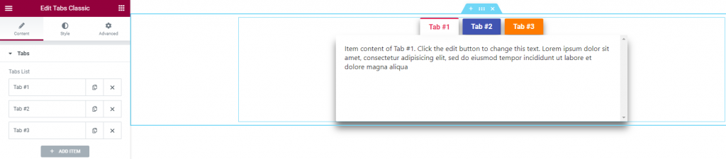 nested tabs with CoDesigner