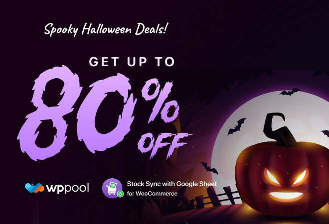 Stock Sync with Google Sheet Halloween Deal