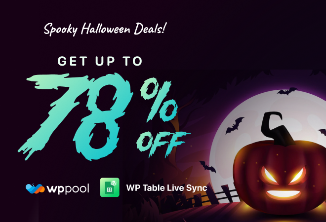 WP Table Live Sync Halloween Deal