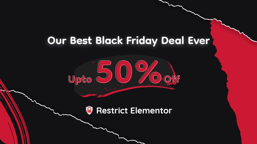 Restrict Elementor Black Friday and Cyber Monday deals