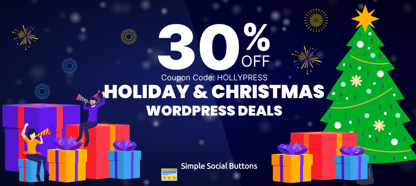 Simple Social Button Holiday Deals