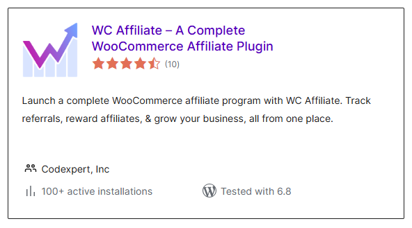 WC Affiliate from org repository