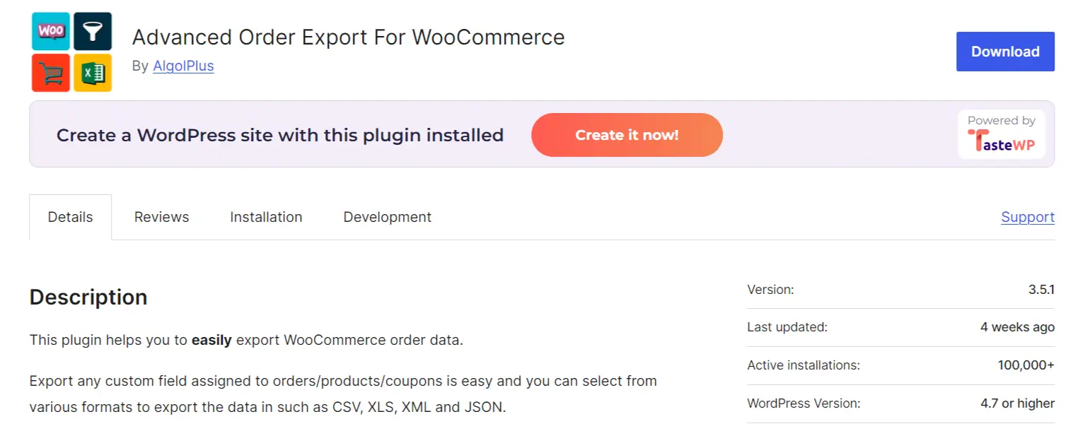 Advanced Order Export for WooCommerce 