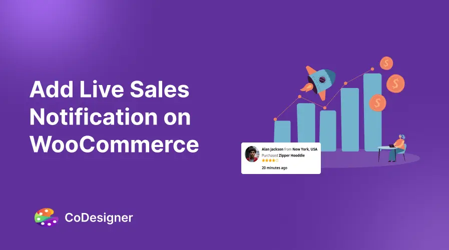 Add Live Slaes Notification on WooCommerce