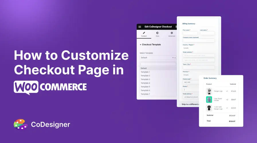 customize checkout page in WooCommerce