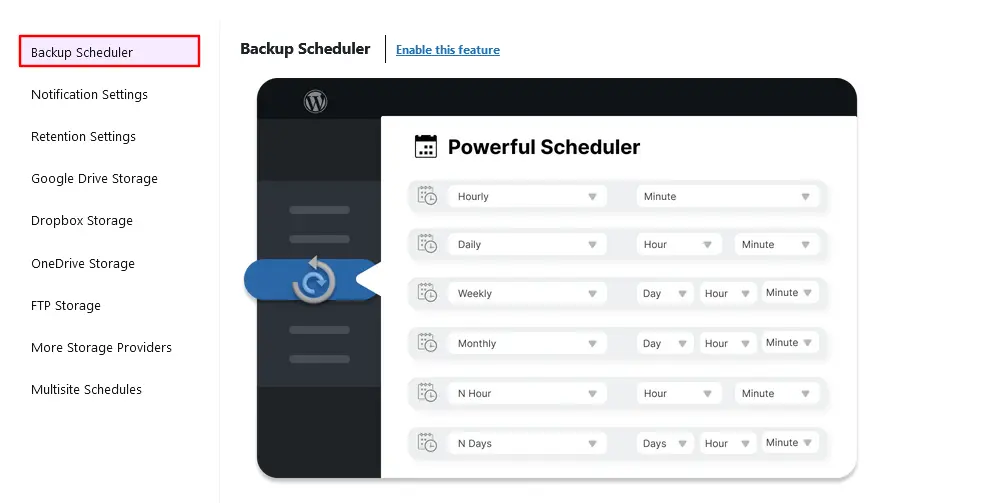 Enable-backup-schedule