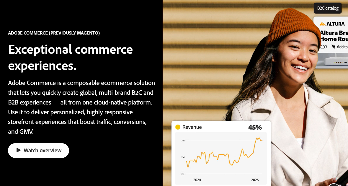 Adobe Commerce, best open-source ecommerce platform.