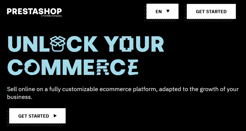 PrestaShop ecommerce platform.