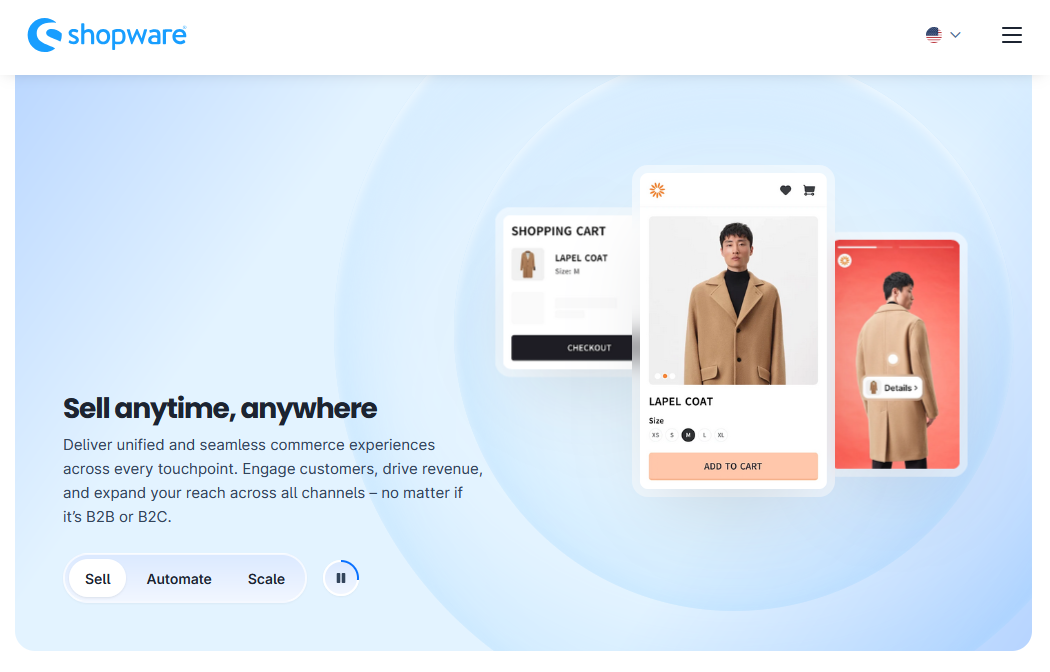 ShopWare open source ecommerce platform.