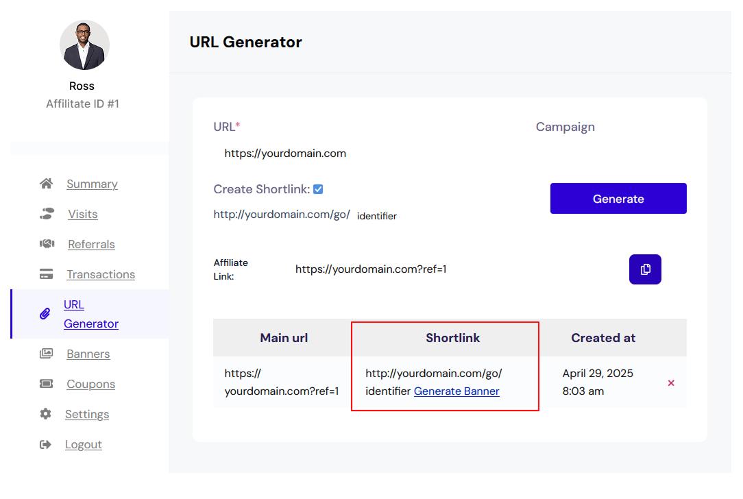 Final result for cloak links