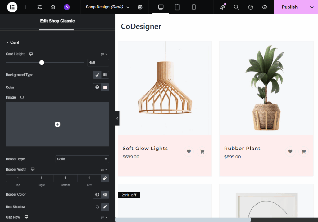 customize woocommerce shop page