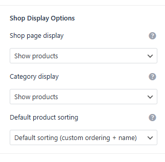 shop display options