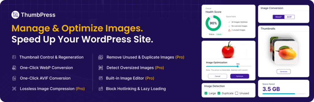 ThumbPress- Image Optimization Plugin